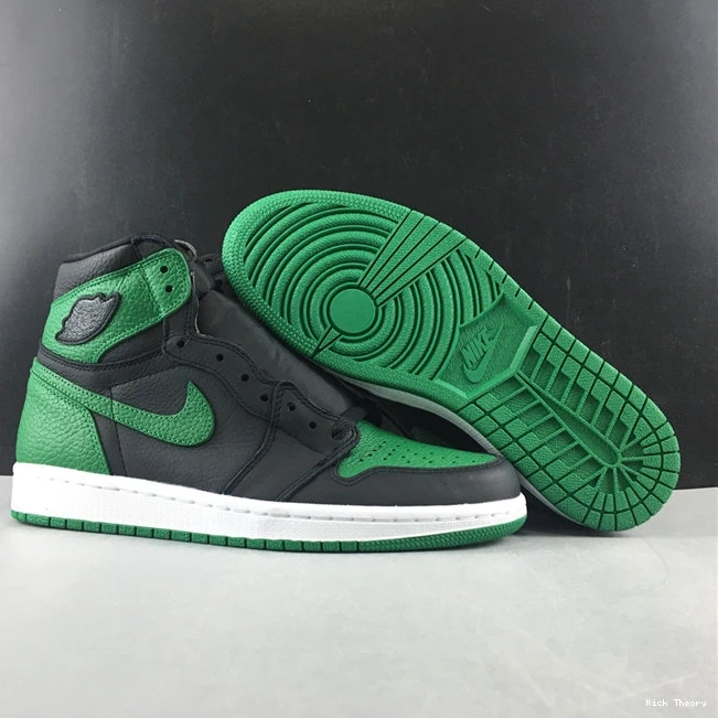 Kicktheory Refined Pine Retro 555088- 3775 Black Jordan1 Green 1014